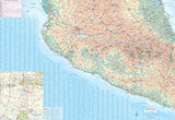 Mexico City and Central Mexico Travel Reference Map 1:12,500/1:1,200,000